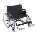 Drive Medical Sentra EC Heavy Duty Extra Wide Wheelchair - 28" Seat std28ecdda-sf